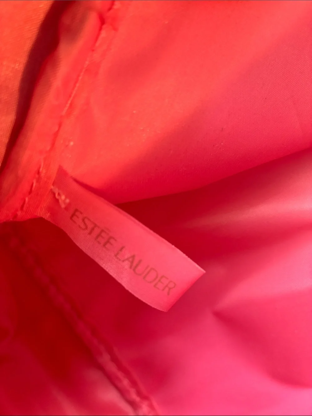 Estée Lauder Orange Toiletry Pouch Stylish Travel Cosmetic Bag